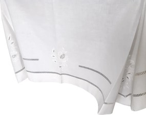 170x270 Toalha de mesa de linho bordada a mão - bordados da lixa Creative Rosemary 2021
