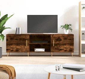 vidaXL Móvel de TV 150x30x50 cm derivados de madeira carvalho fumado