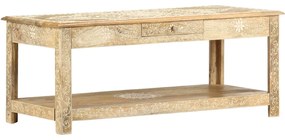 Mesa de centro 110x50x45 cm mangueira maciça pintada à mão