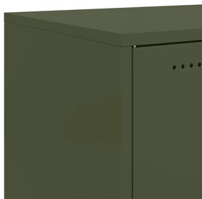Aparador 68x39x72 cm aço verde-azeitona