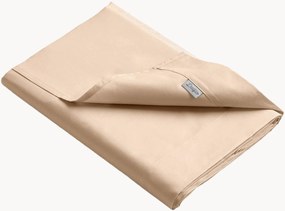 Lençol em cetim de algodão Brown Caffelatte