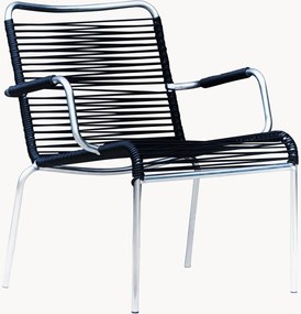 Cadeiras lounge artesanais empilháveis para jardim Mya Spaghetti, conjunto de 2