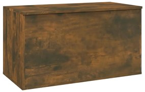 Arca de arrumação 84x42x46 cm derivados madeira carvalho fumado