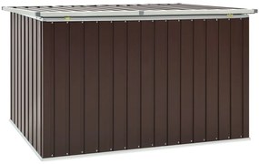 Caixa de arrumação para jardim 171x99x93 cm castanho