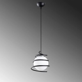 Candeeiro Suspenso Elegance – Preto – 20 cm