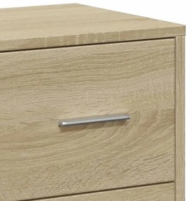 Aparadores 2 pcs 60x31x84 cm derivados madeira carvalho sonoma