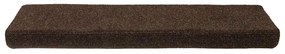 Tapetes de escada autoadesivos 30 pcs 65x21x4 cm castanho
