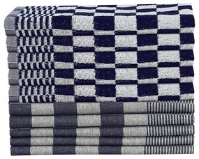 Conjunto de panos de cozinha 20 pcs algodão azul e branco