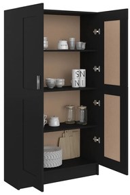 Estante 82,5x30,5x150 cm derivados de madeira preto