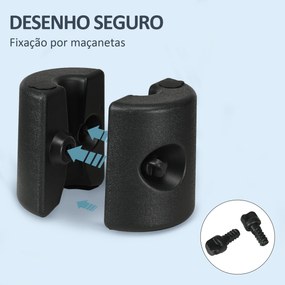 Conjunto de 4 Pesos para Tendas Dobráveis Suportes Enchivel com 9,5 kg de Água ou 12 kg de Areia  Ø24x25,5 cm Preto