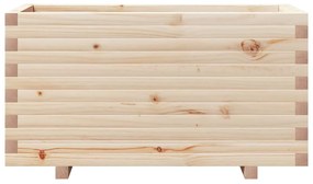 Vaso/floreira de jardim 90x40x49,5 cm madeira de pinho maciça