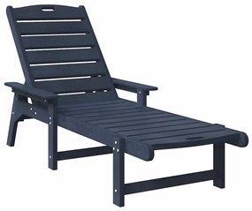 Conjunto de Jardim de 3 Peças Azul-marinho HDPE