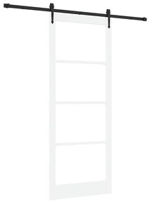 Porta Deslizante vidaXL com Conjunto de Ferragens 'ORKDAL'Branca 93x23