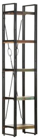 vidaXL Estante c/ 5 prateleiras 40x30x180 cm madeira recuperada maciça