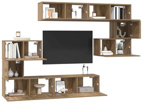 Conjunto de móvel de TV Outros 8 pcs carvalho artisiano