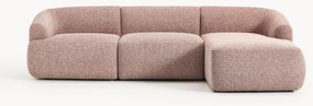 Sofá de canto modular em bouclé Sofia (3 lugares)