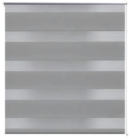 Estore de rolo 120 x 175 cm, linhas de zebra / Cinza