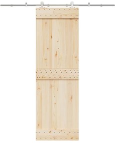 Kit ferragens p/ porta deslizante 200cm aço inoxidável prateado