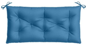 Almofadões banco jardim 2pcs 100x50x7cm mesclado tecido azul