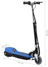 Trotinete elétrica 120 W azul