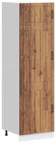 vidaXL Armário de cozinha Lucca derivados de madeira madeira velha