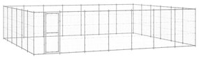 vidaXL Canil de exterior 50,82 m² aço galvanizado