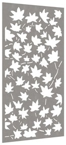 Decoração p/ muro jardim 105x55 cm aço corten design folha ácer