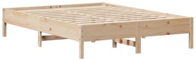 Cama sem colchão 140x190 cm madeira de pinho maciça