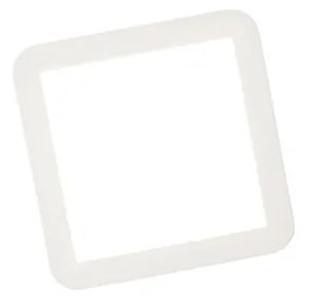 Candeeiro de tecto branco 22,5 cm com LED 3 passos regulável IP44 - Steve Moderno