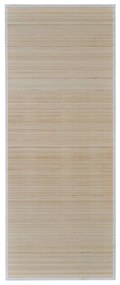 Tapetes retangulares de bambu natural 2 pcs 120x180 cm