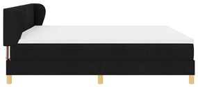 Cama Box Spring vidaXL com Colchão - Preto, 200x200 cm, Tecido