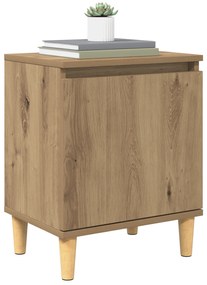 Mesa de Cabeceira Artesanal de Carvalho Carvalho Artesanal MDF