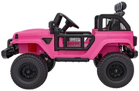 Jipe elétrico para Crianças OFF-ROAD 3.0 12V 4x4 Rodas Espuma EVA, Assento couro ecológico Rosa