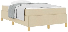 Cama Box Outros Branco e Creme 120 x 190 cm Poliéster