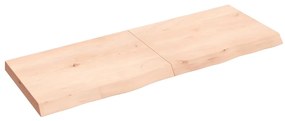Prateleira de parede 140x50x(2-6)cm carvalho maciço não tratado