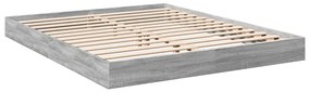Estrutura de cama sem colchão 160x200 cm sonoma cinzento