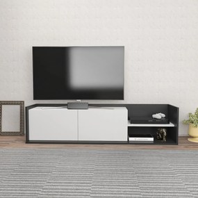 Móvel de TV Krog – Antracite e Branco – 160 cm x 35 cm x 36,8 cm