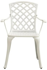 5 pcs conjunto de bistrô alumínio fundido branco