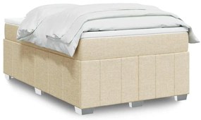 Cama com molas/colchão 120x200 cm tecido cor creme