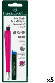 Porta-minas Faber-castell Grip Matic Cor de Rosa 0,7 mm (5 Unidades)