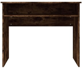 Secretária 90x50x74 cm derivados de madeira cor carvalho fumado