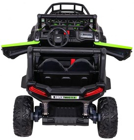 Buggy elétrico para Crianças 24V 2 Lugares UTV Buggy Rodas de EVA, Assento de couro Verde