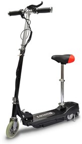 vidaXL Trotinete/scooter elétrica com assento 120 W preto