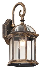 Candeeiro de Parede Exterior Clássico Ouro Antigo IP44 - Glasgow Clássico / Antigo