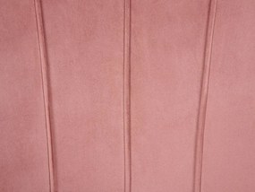 Poltrona em veludo rosa LOVIKKA Beliani