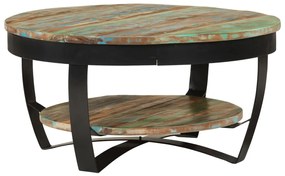 244674 vidaXL Mesa de centro 65x32 cm madeira reciclada maciça