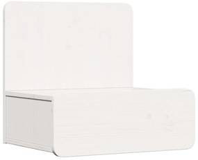 Mesa de Cabeceira Montada na Parede Branco 44 x 32.5 x 40 cm