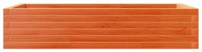 Vaso/floreira de jardim 110x60x23 cm pinho maciço castanho-mel