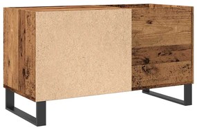 Armário p/ discos 84,5x38x48 cm derivados madeira madeira velha