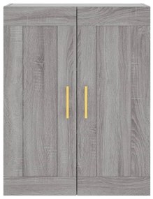 Armário alto 69,5x34x180 cm derivados de madeira sonoma cinza